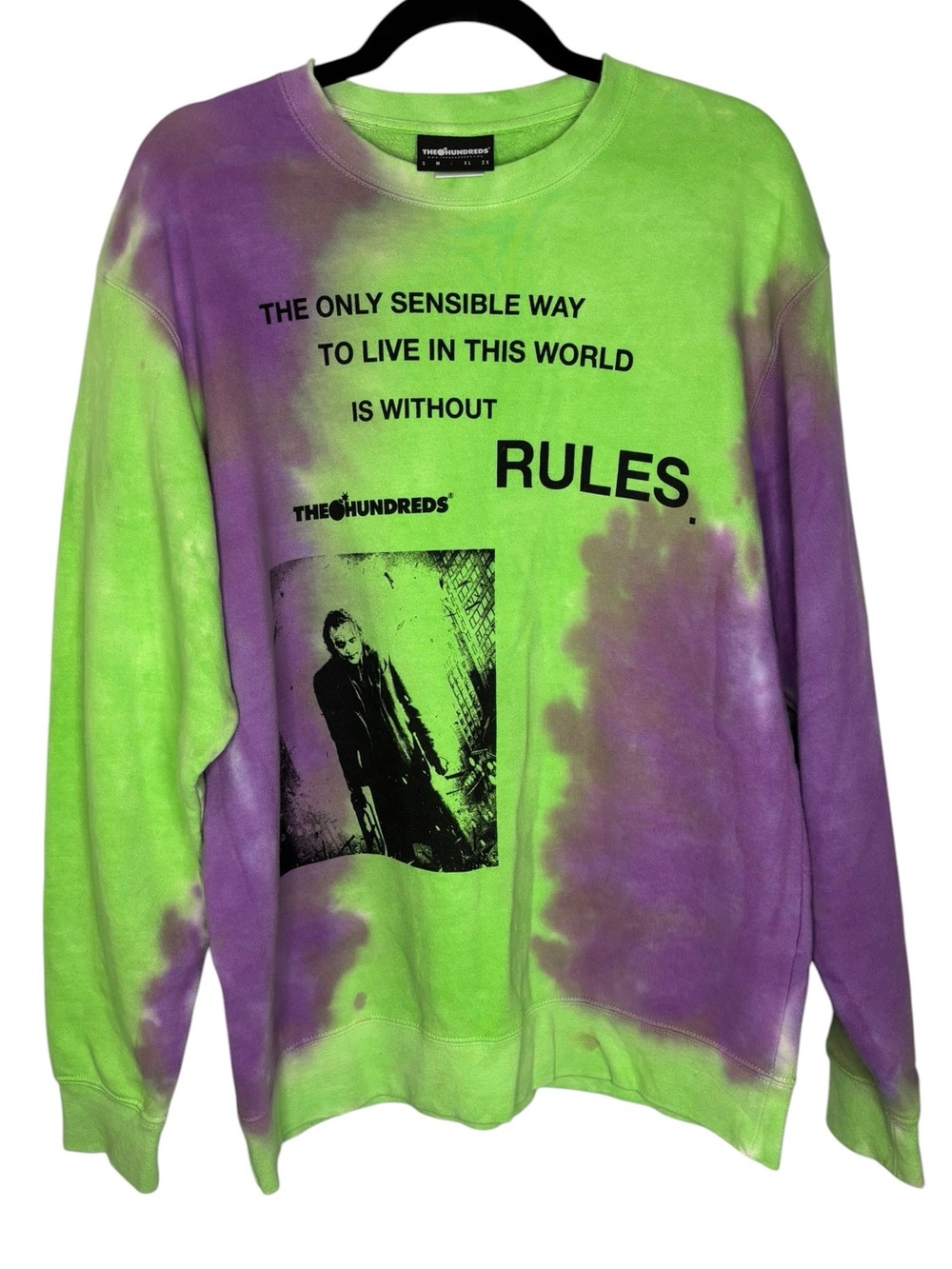 The Hundreds x The Dark Knight Joker Crewneck Sweater Sweatshirt Large Mens